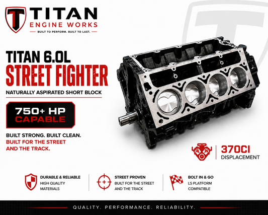 6.0L (370ci) Naturally Aspirated LS Short Block