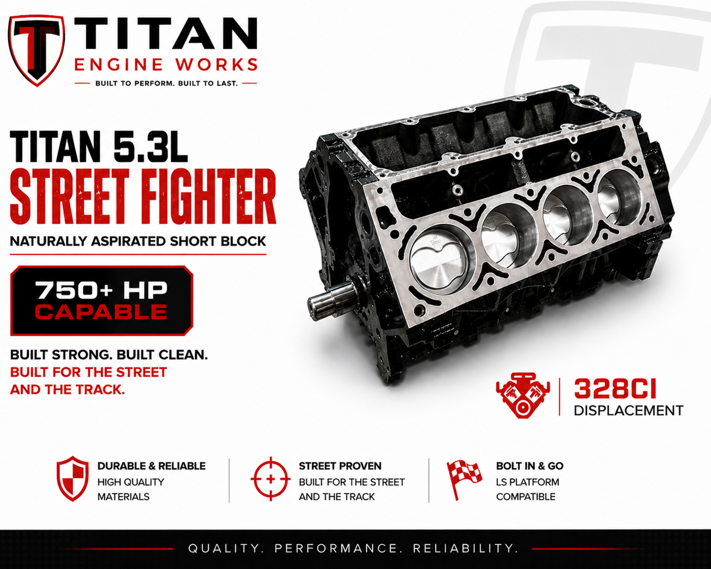 5.3L Naturally Aspirated LS Short Block