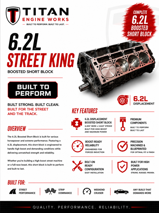 6.2L Boosted Series LS Short Block