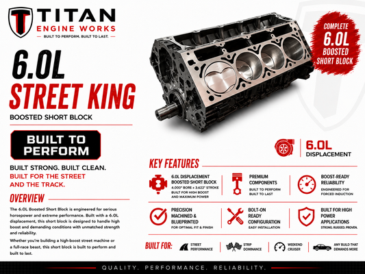 6.0L Boosted Series LS Short Block