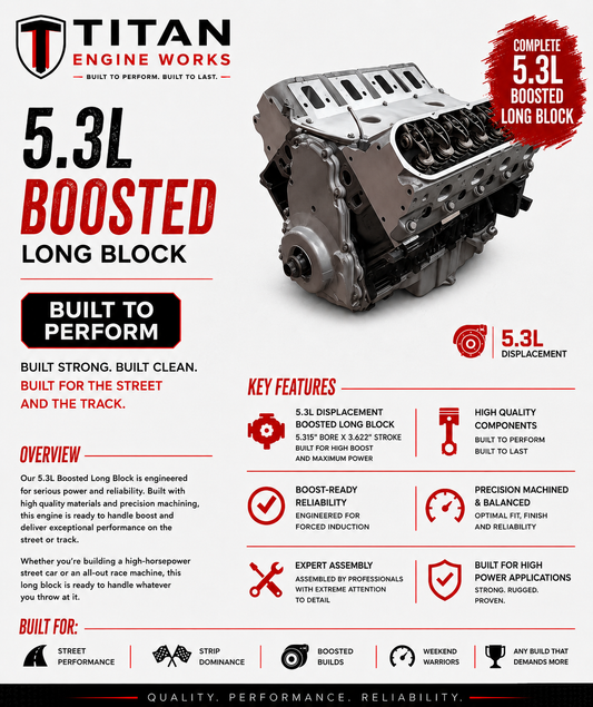 5.3L Boosted Series LS Long Block